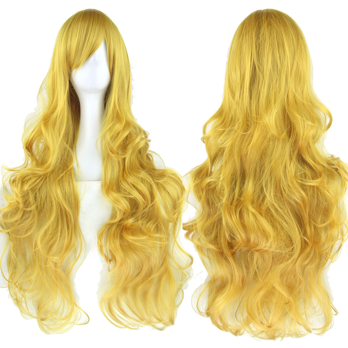 Colorful Cosplay Wig with High-Temperature Fiber, Long Curly Style