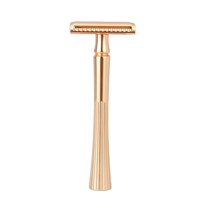 Electroplating Double Sided Metal Razor - Home Bathroom Storage