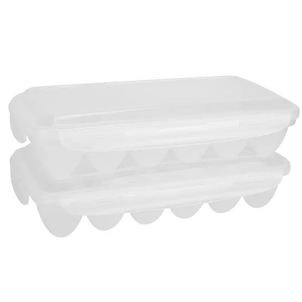 Stackable Egg Holder - 2Pcs 18-Cavity Egg Storage Container
