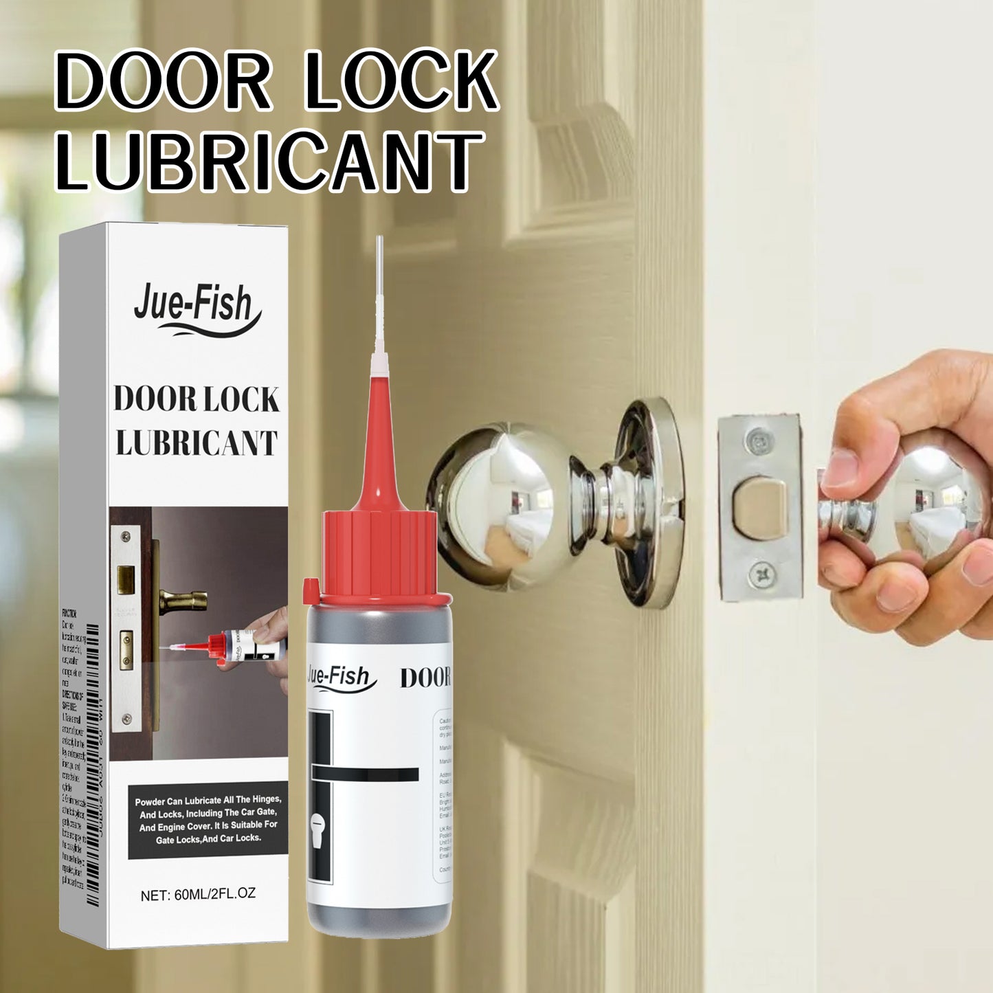 Lock Core Lubricant Spray 60ml for Door Locks and Hinges - Long-Lasting Protection