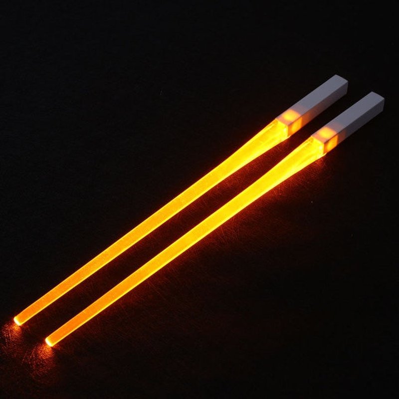 LED Light-Emitting Chopsticks Creative Lighted Flatware for Dinner