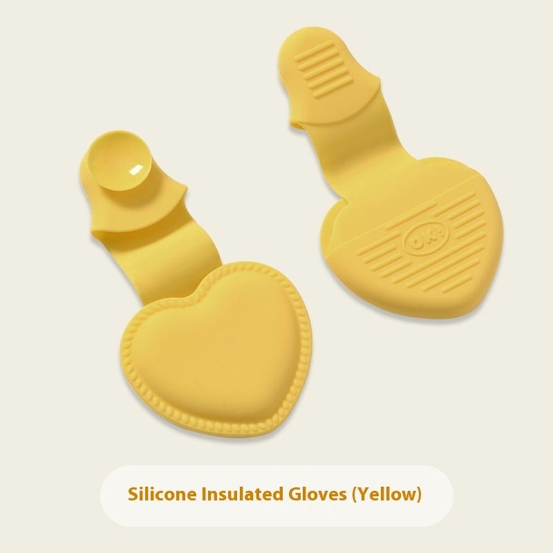Silicone Non-Slip Insulation Gloves for Kitchen Cooking Hot Handling - Multiple Colors