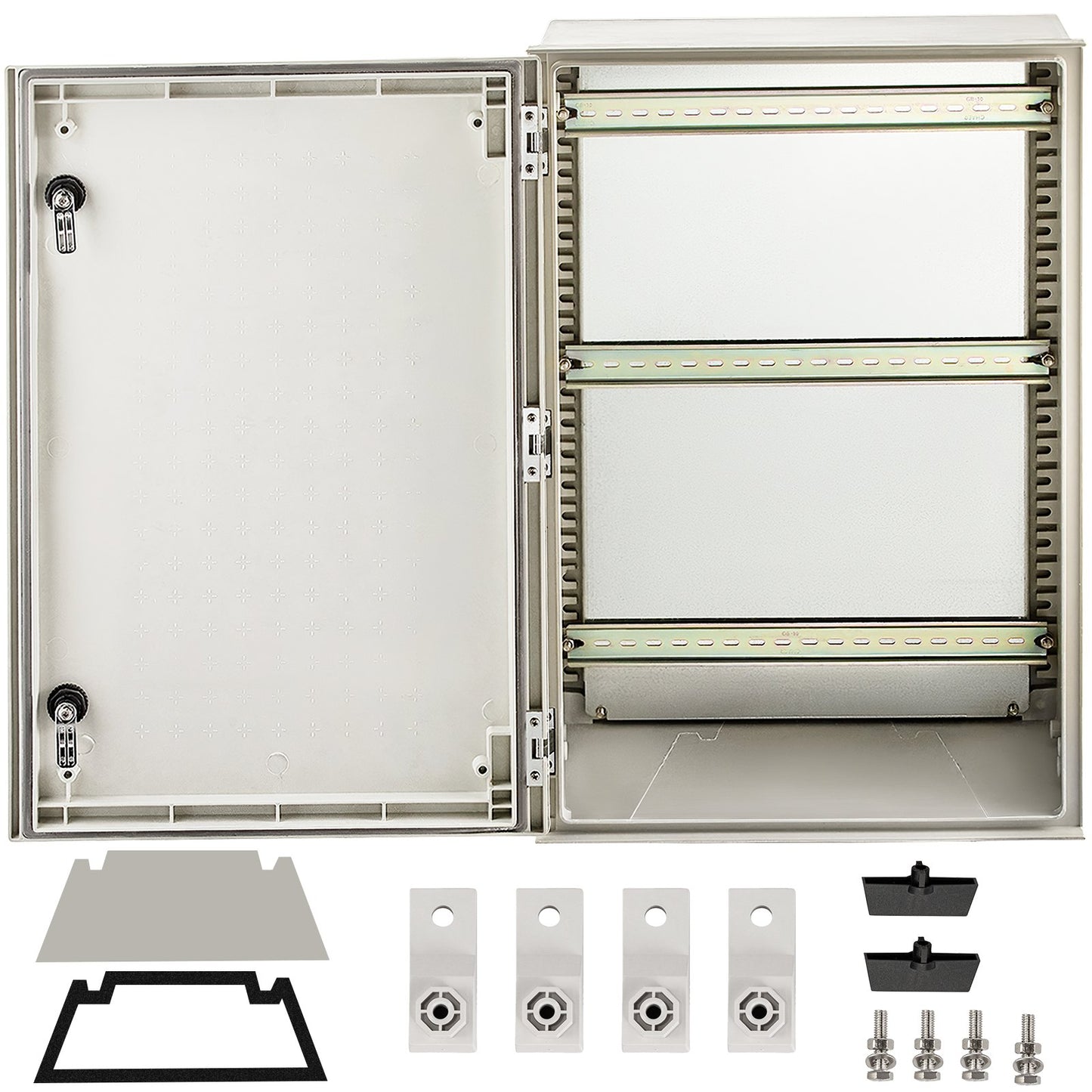 NEMA Steel Enclosure 24x16x9 Inch Waterproof Electrical Junction Box IP66 Outdoor Indoor