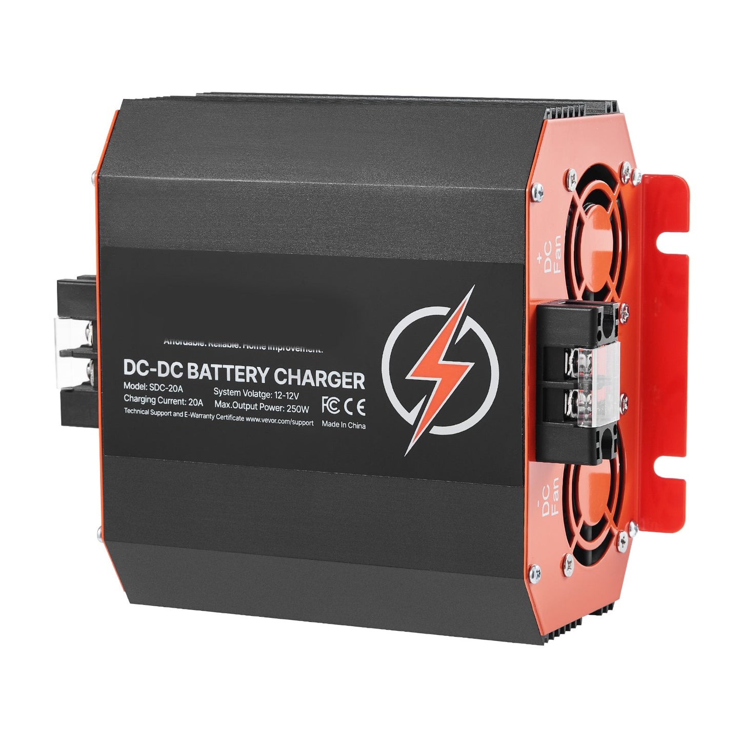 12V 20A DC to DC Battery Charger for Lead-Acid Lithium AGM GEL Vehicles