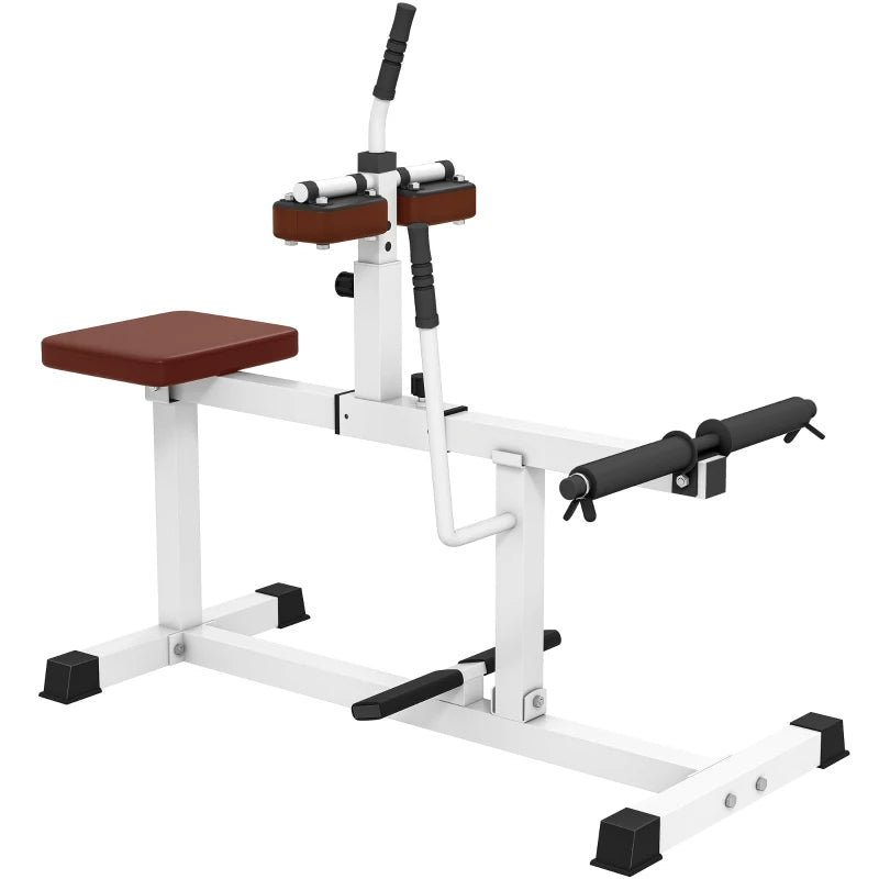 Adjustable Seated Calf Raise Machine - Brown Steel Gym Equipment