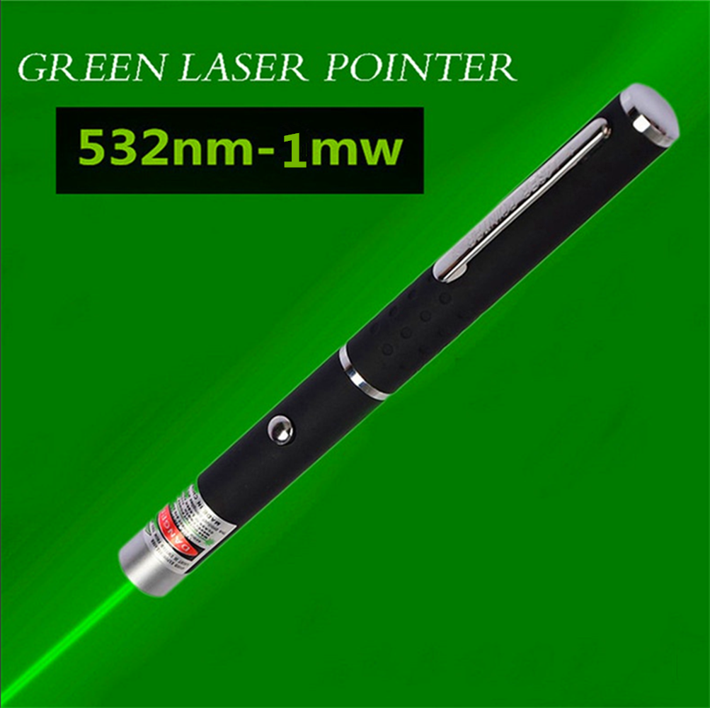 Green Laser Pointer Pen Light - High Power 532nm Laser Torch for Presentation & Outdoor Use