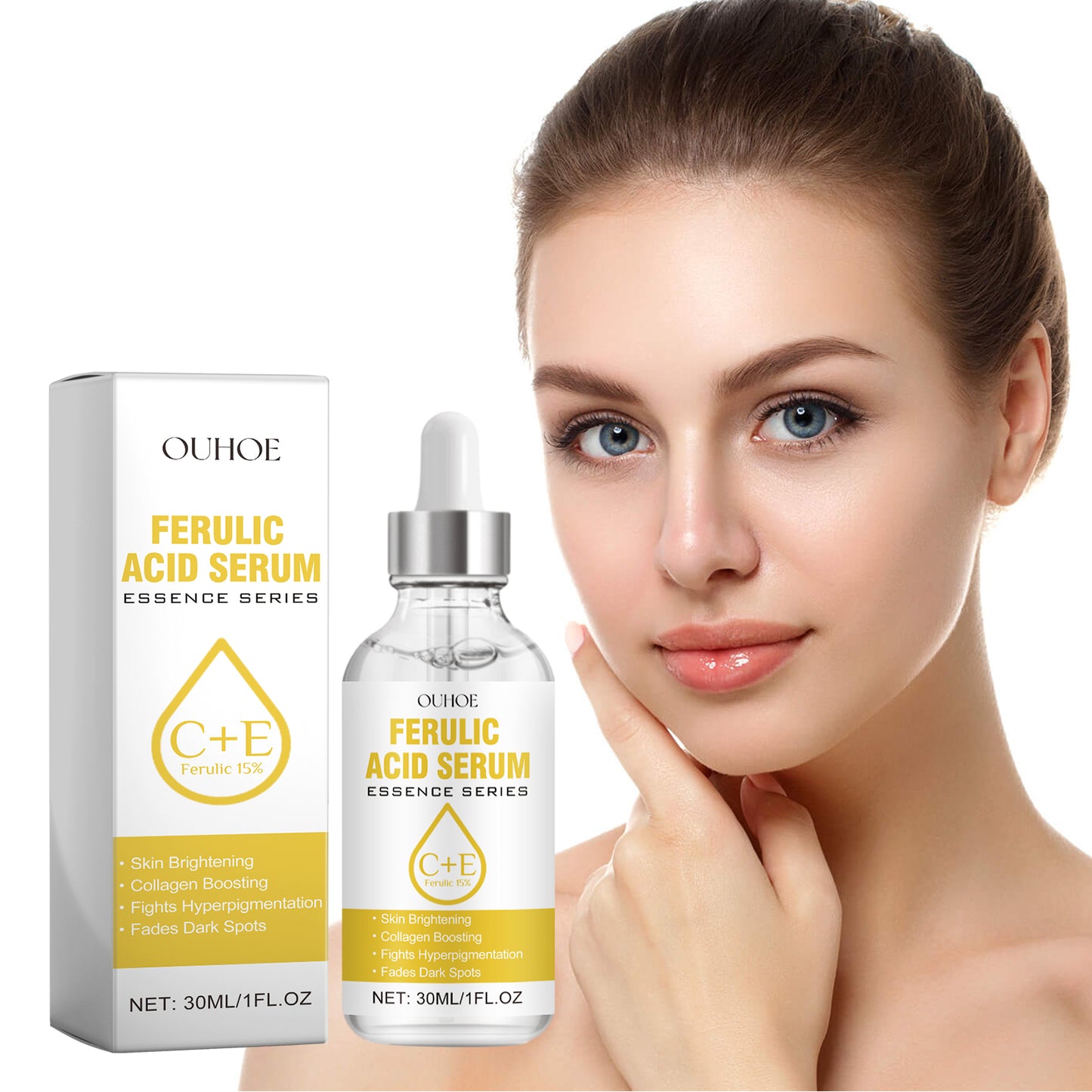 Ferulic Acid Facial Serum - Anti-Aging Skin Brightening & Pore Refining 30ml