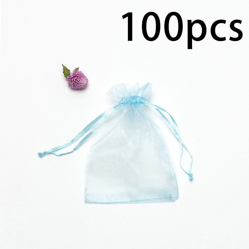 Jewelry Gift Bags 100PCS Drawstring Mesh Bags for Packaging and Storage
