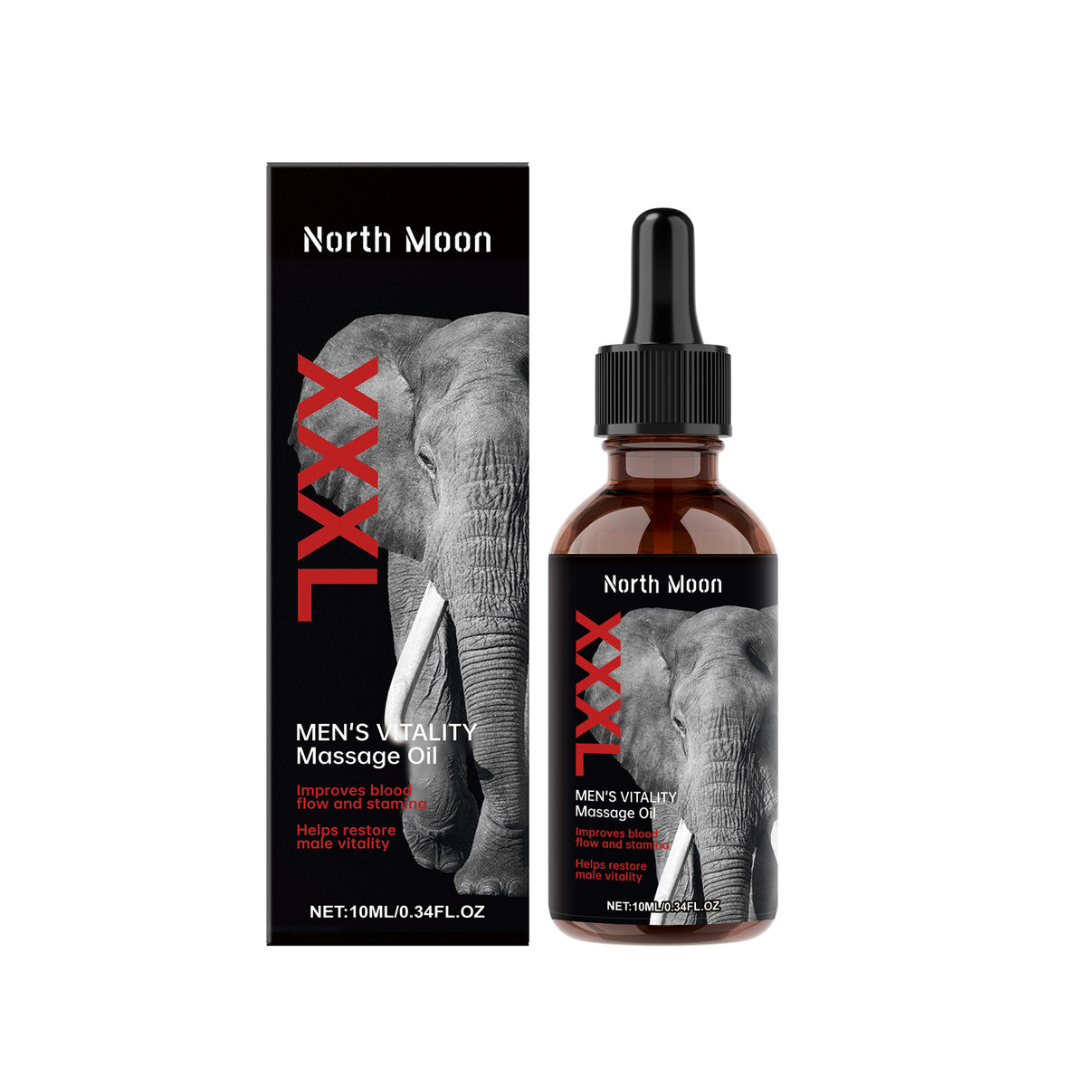 Men's Massage Oil - Nourishing & Lightweight - 10ml