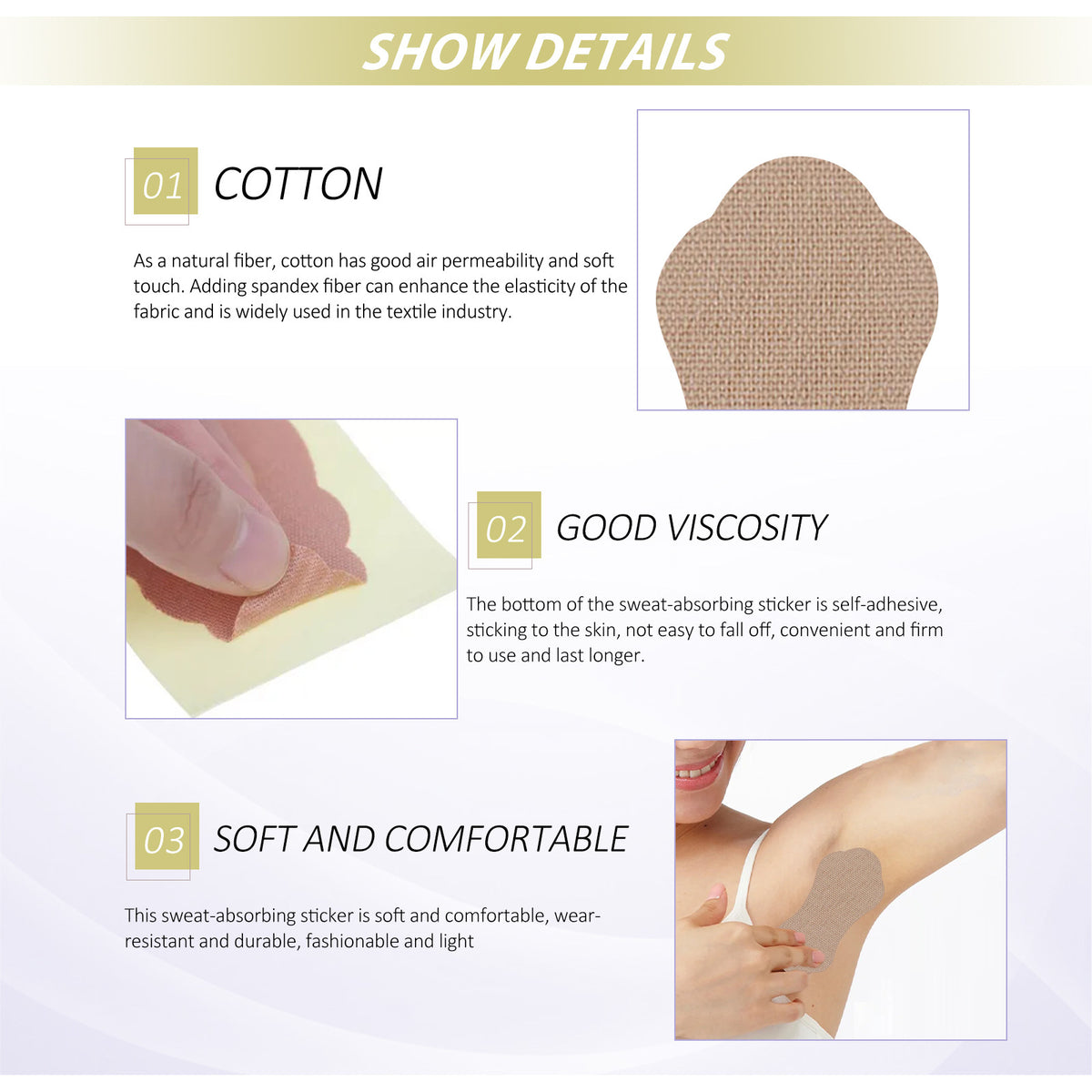 Armpit Sweat Stick Invisible Long-lasting Ultra-thin
