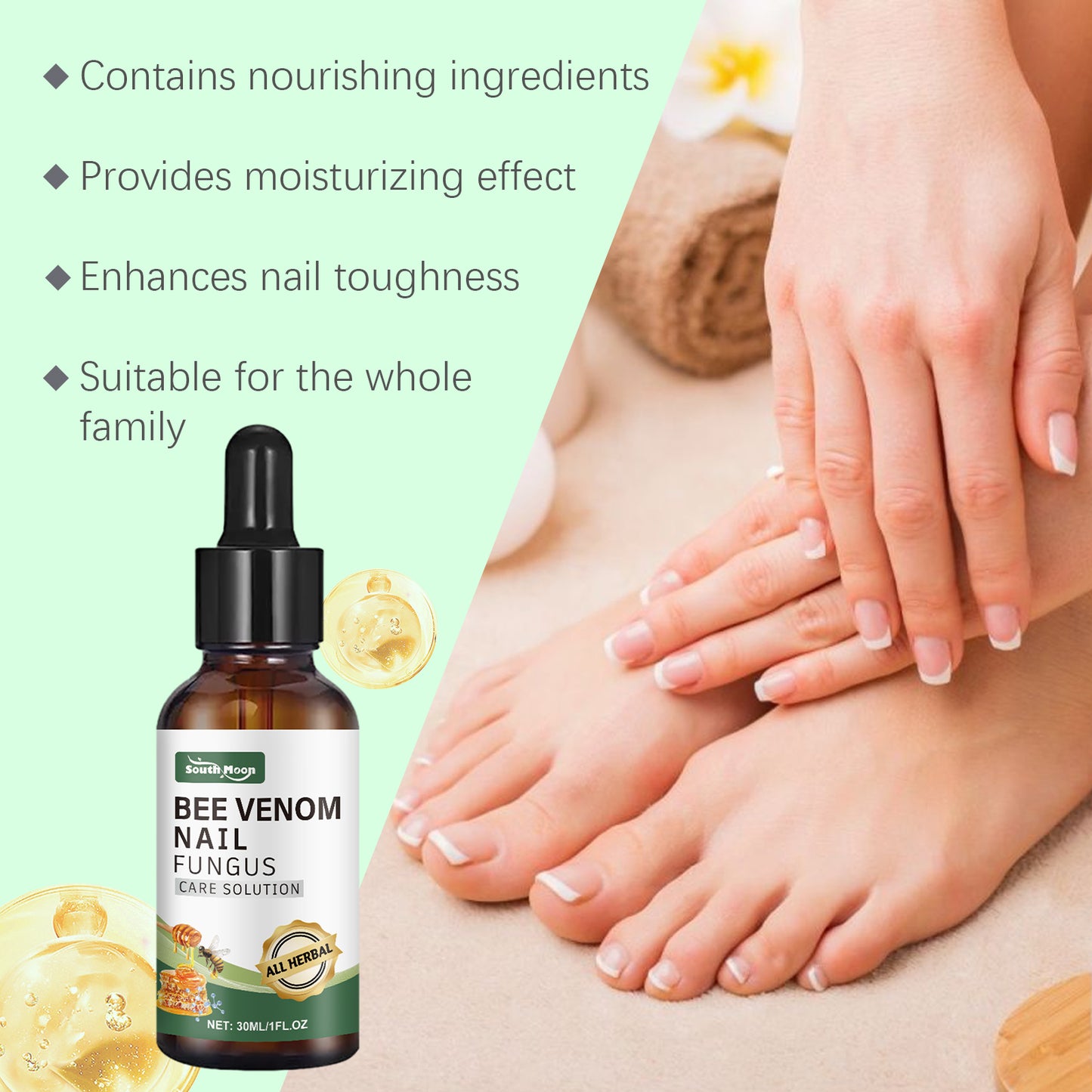 Nail Repair Solution for Thick and Damaged Nails - 30ml Nourishing Formula