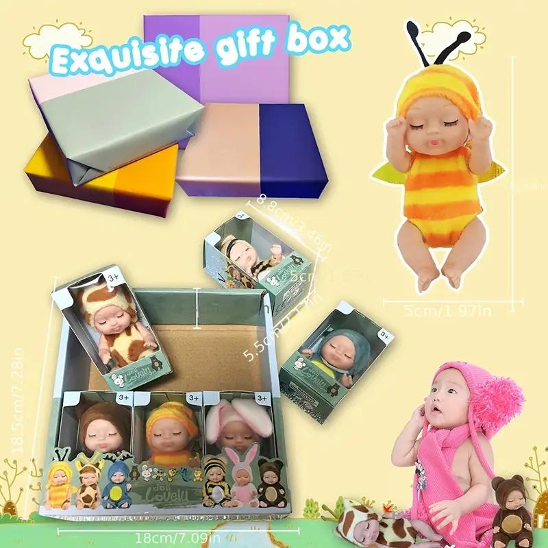 Set of 6 Realistic Baby Plush Dolls - Soft Toy Gift for Girls