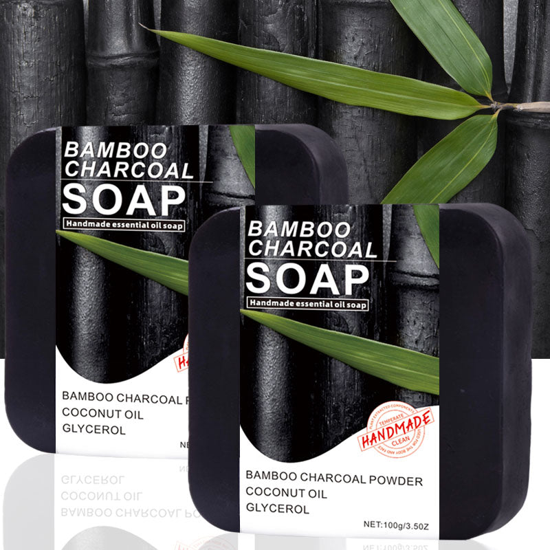 Bamboo Charcoal Essential Oil Soap for Body Care - 100g