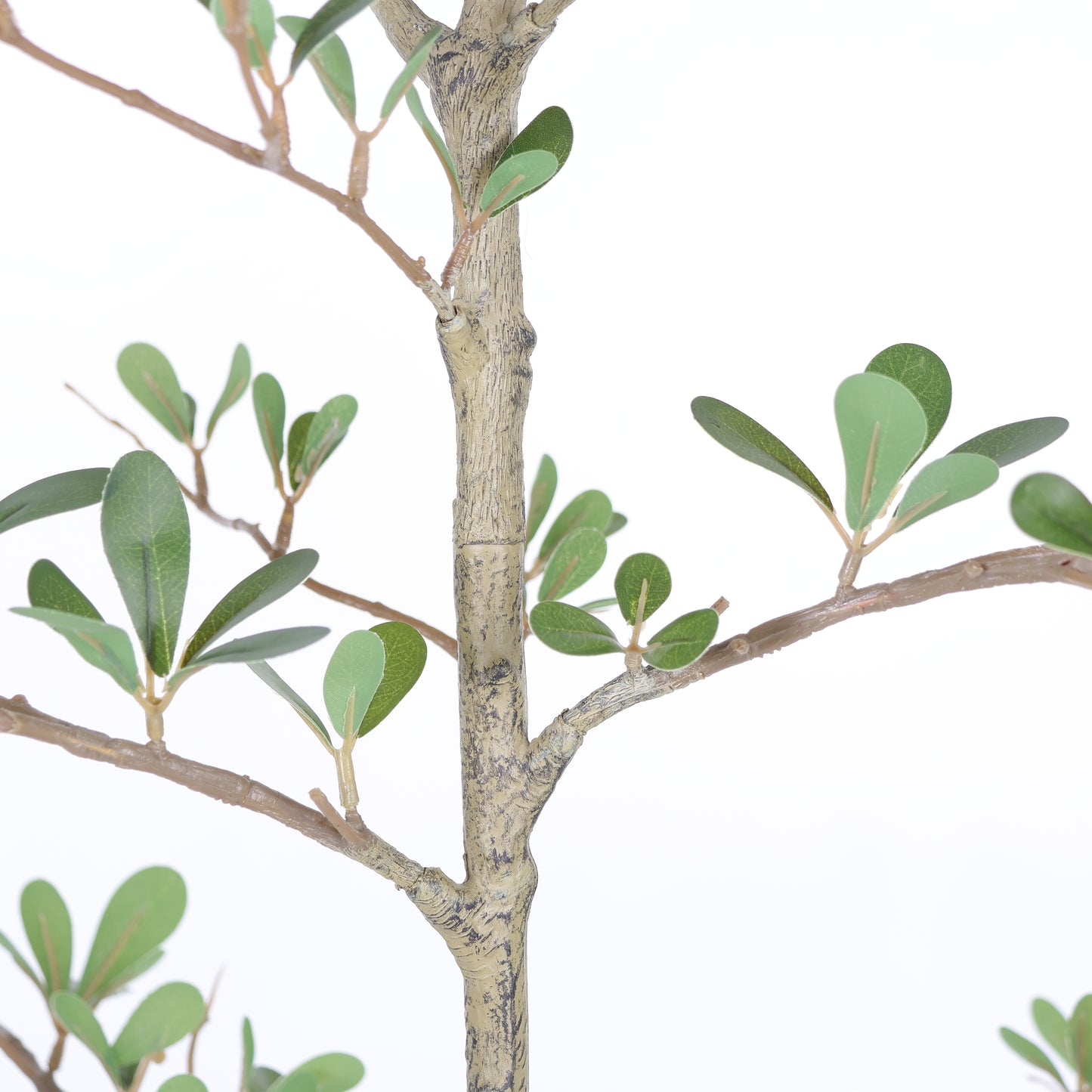 6ft Artificial Olive Tree - Realistic Faux Potted Plant in Black Pot