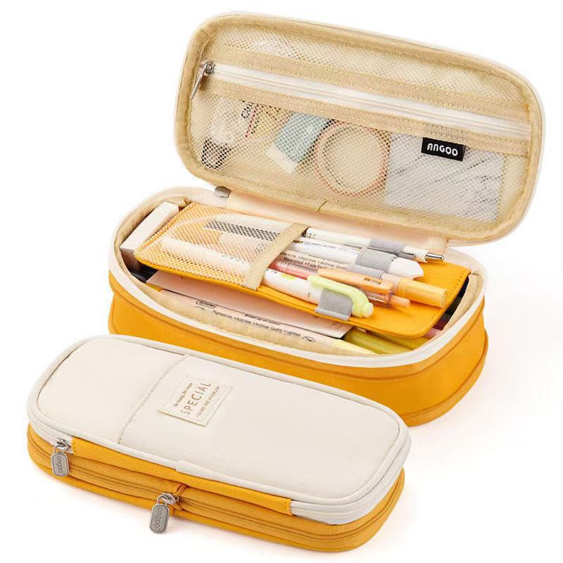 Large Capacity Pencil Case Organizer Stationery Storage Bag for Students
