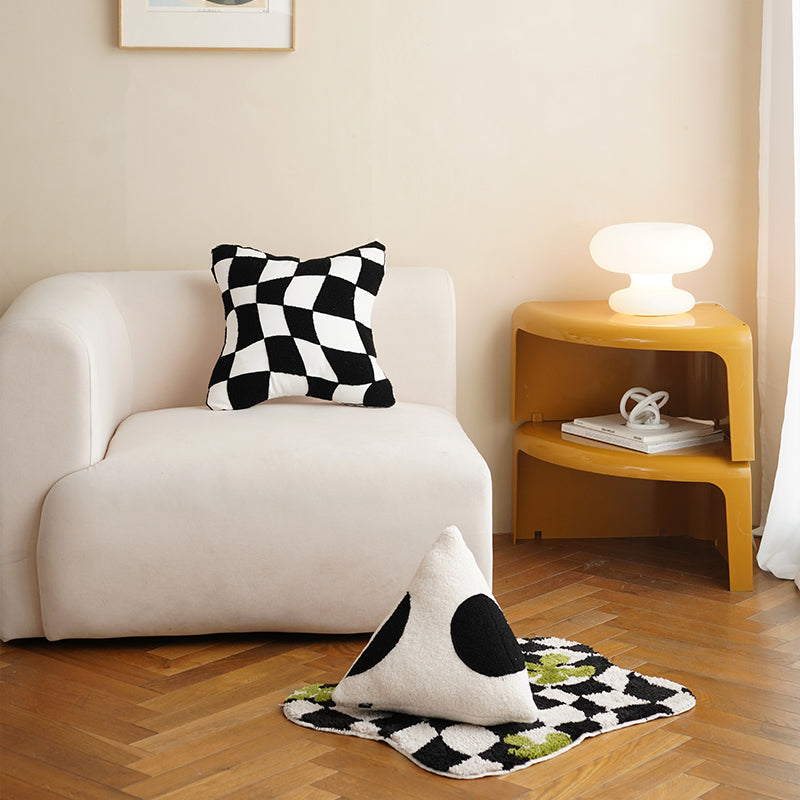 Checkerboard Pillow Set - Multiple Shapes & Styles for Living Room Decor