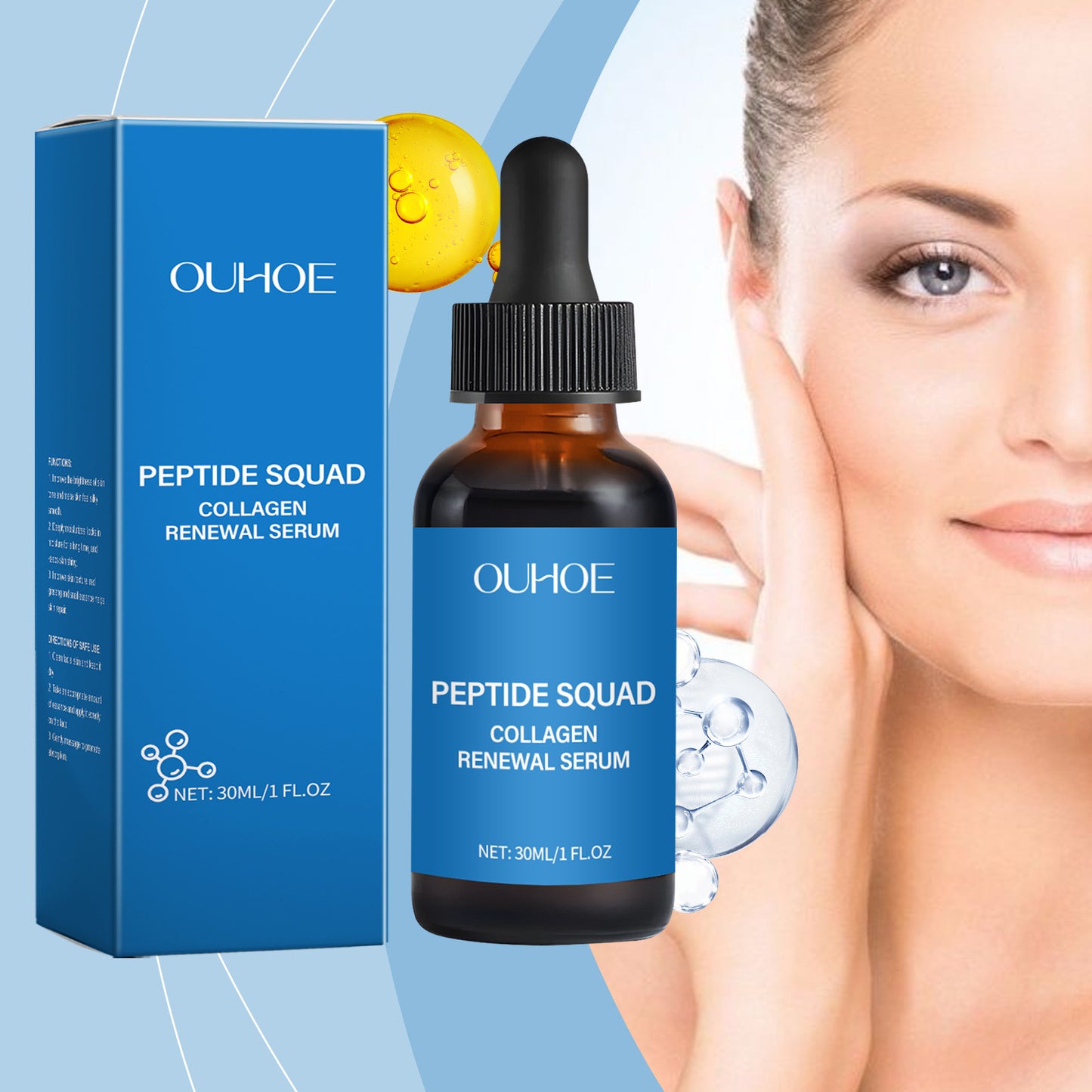 Collagen Polypeptide Facial Serum - Anti-Aging Firming & Moisturizing Essence