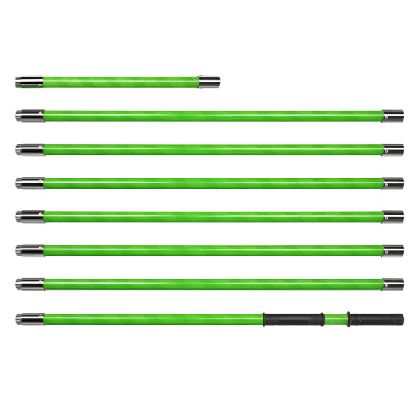 26ft Manual Pole Saw Tree Trimmer Kit with Portable Bag & Spiral Splicing