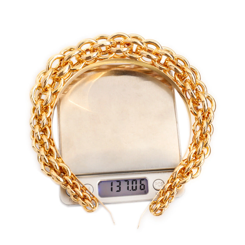 Metal Twist Braided Headband - Gold