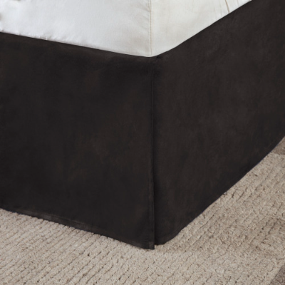7 Piece Faux Suede Comforter Set - Cozy Lodge Style Bedding