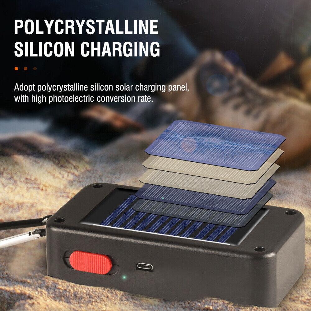 Solar Rechargeable Camping Lantern - Rose Gold, Dual Light Source