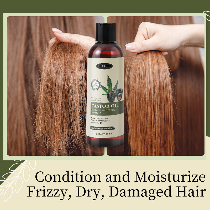 Castor Oil Hair Treatment Oil - 200ml for Frizz & Split Ends