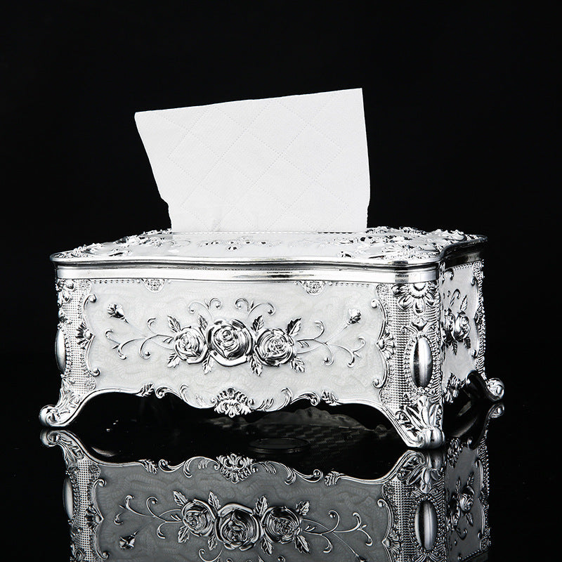 Luxury Retro Paper Extraction Box with Waterproof Acrylic Finish - Multiple Colors
