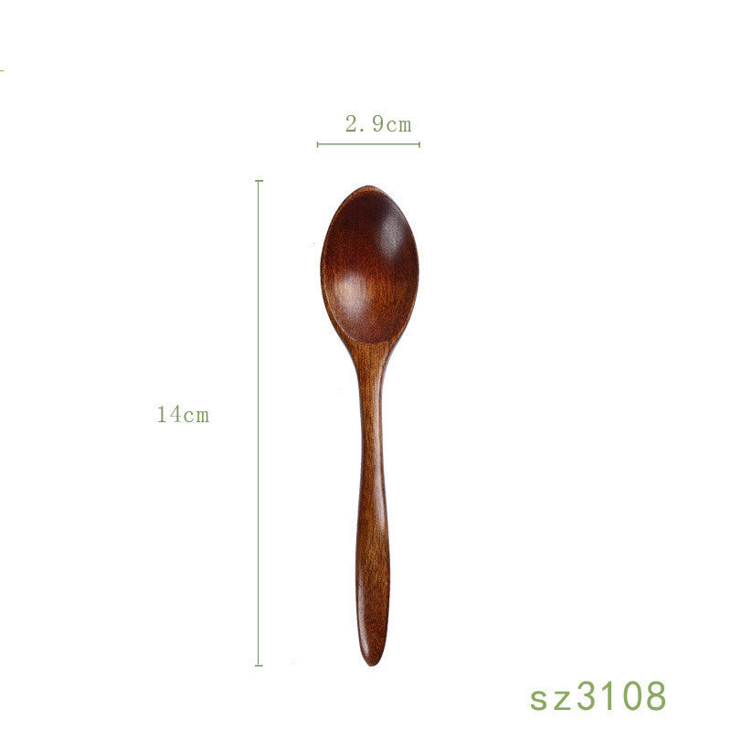 Solid Wood Honey Spoon - Japanese Style Kitchen Utensil