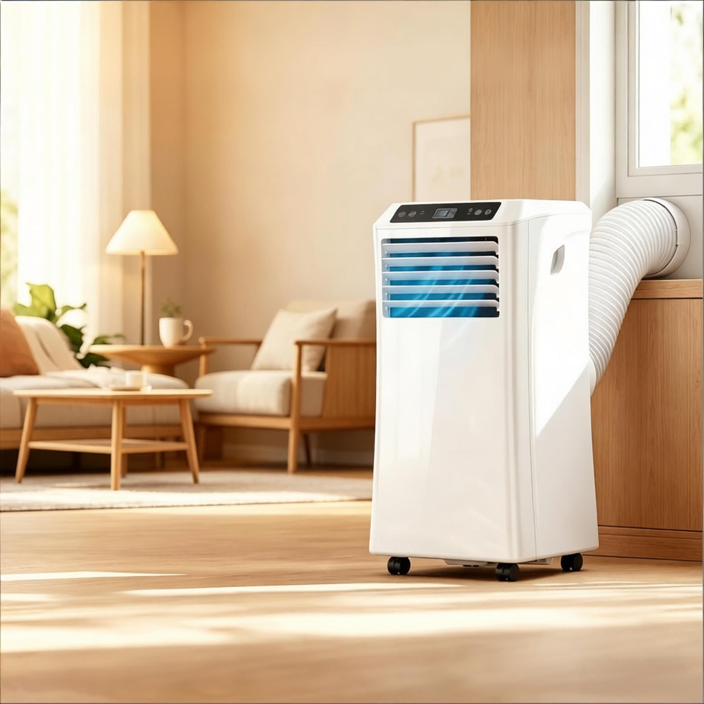 Portable Air Conditioner - 10,000 BTU with Remote Control - White