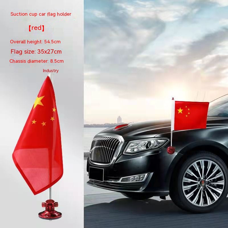 Telescopic Vehicle Flagpole Mount for Cars Trucks & RVs - Stainless Steel, 45cm