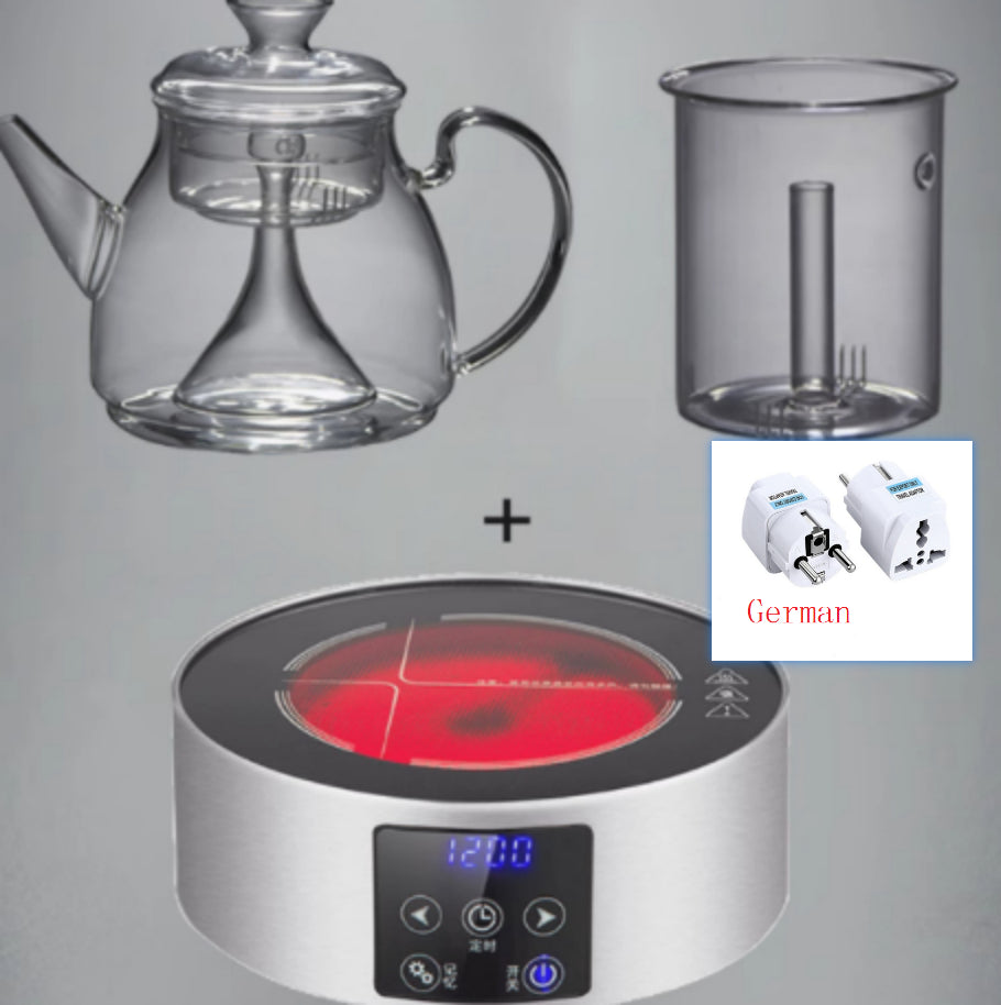Large Capacity Glass Steam Teapot for Home Brewing - 1.5L