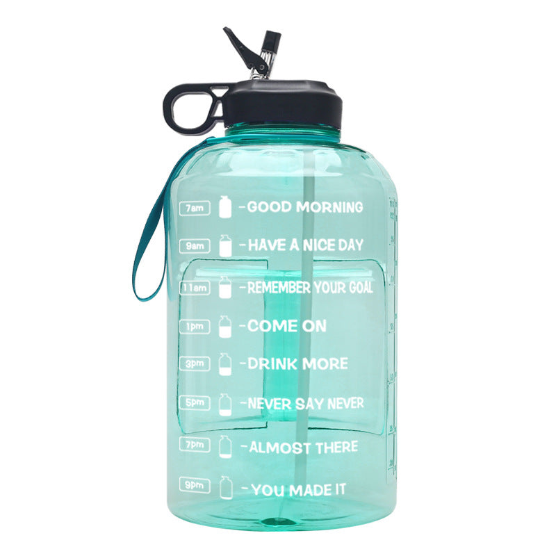 Large Capacity Sports Water Bottle 3.78L Plastic Hydration Bottle
