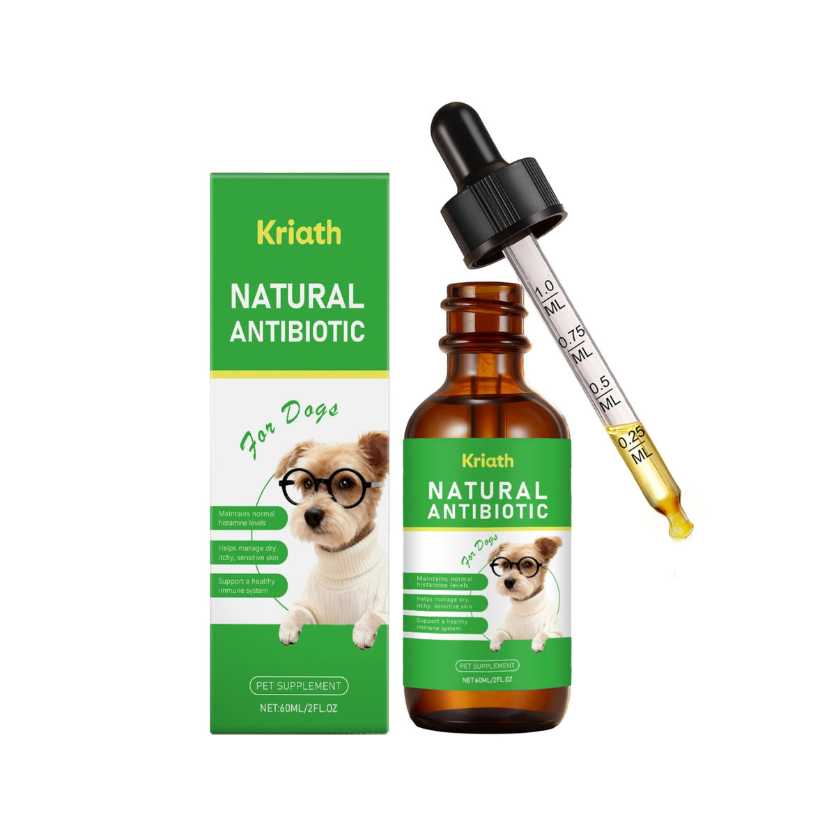 Dog Immune Support Herbal Drops 60ml Natural Health Supplement