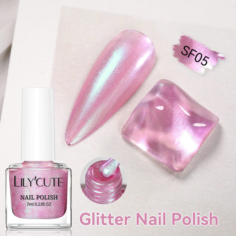 Quick-Dry Metallic Mirror Nail Polish No Baking Required - Water & Oily Resistant