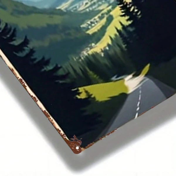 Austrian Pitz Valley Metal Sign - 8x12 Inch Wall Art