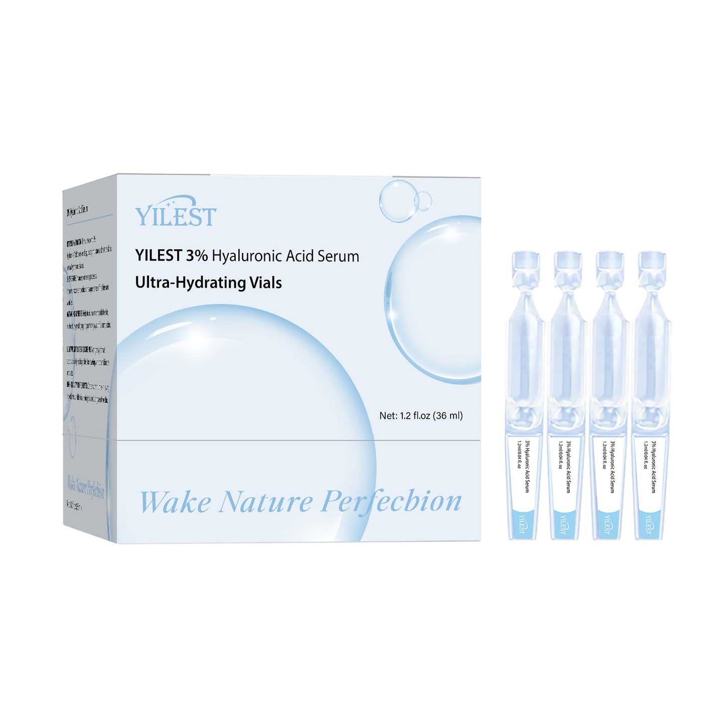 Hyaluronic Acid Face Serum Pack - Moisturizing Anti-Aging Pore Care