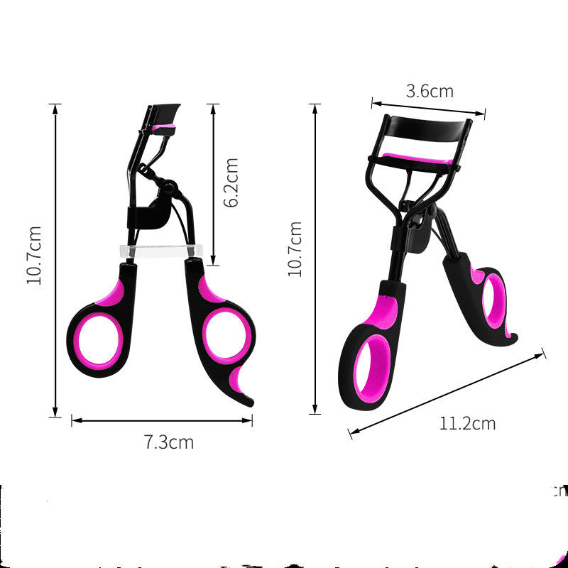 Double Color Eyelash Curler Aid for Women - Portable Makeup Tool