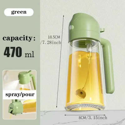 Two-in-One Oil Spray Dispenser for Kitchen & Barbecue - Capacity Options