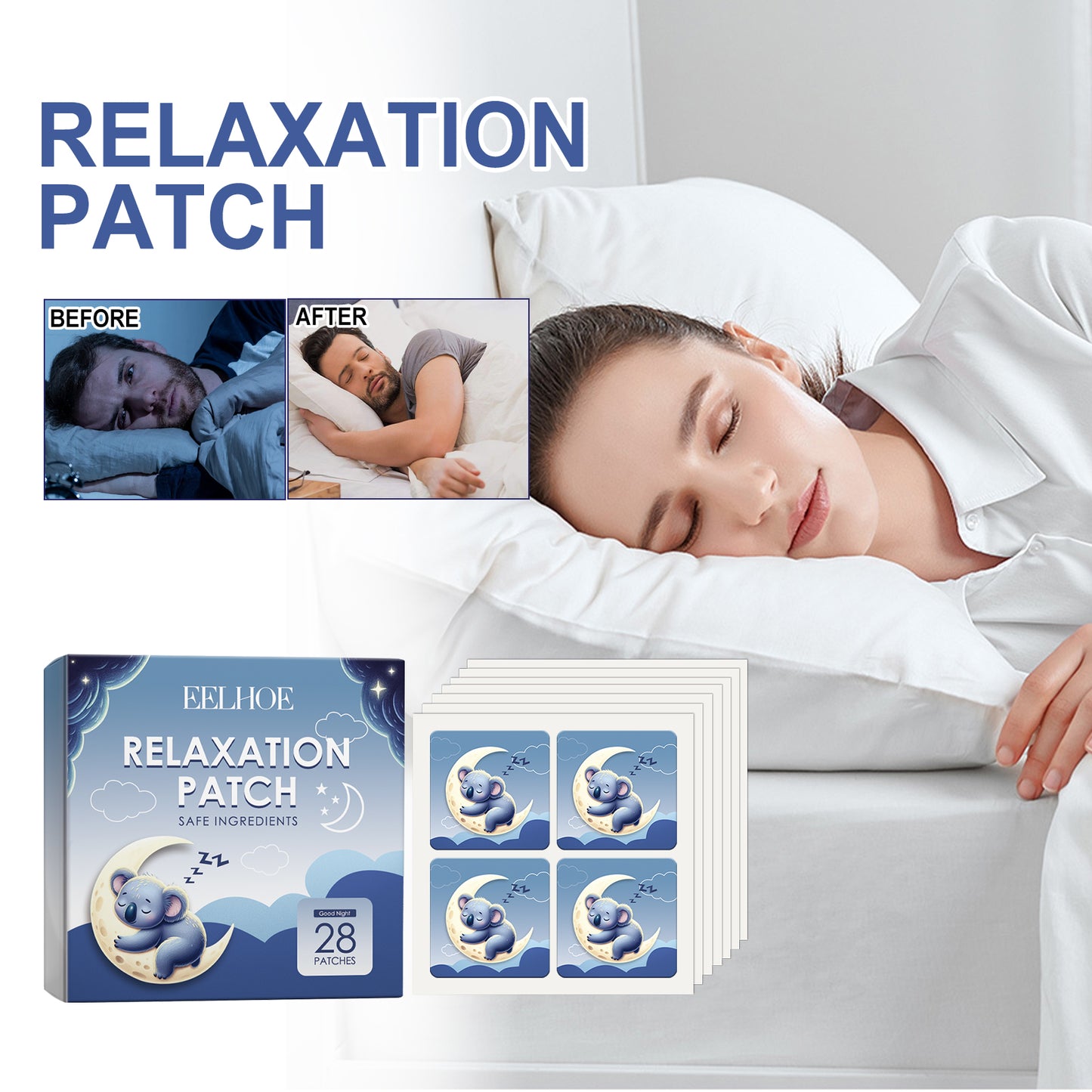 Relaxation Sleep Patches for Improved Rest & Insomnia Relief