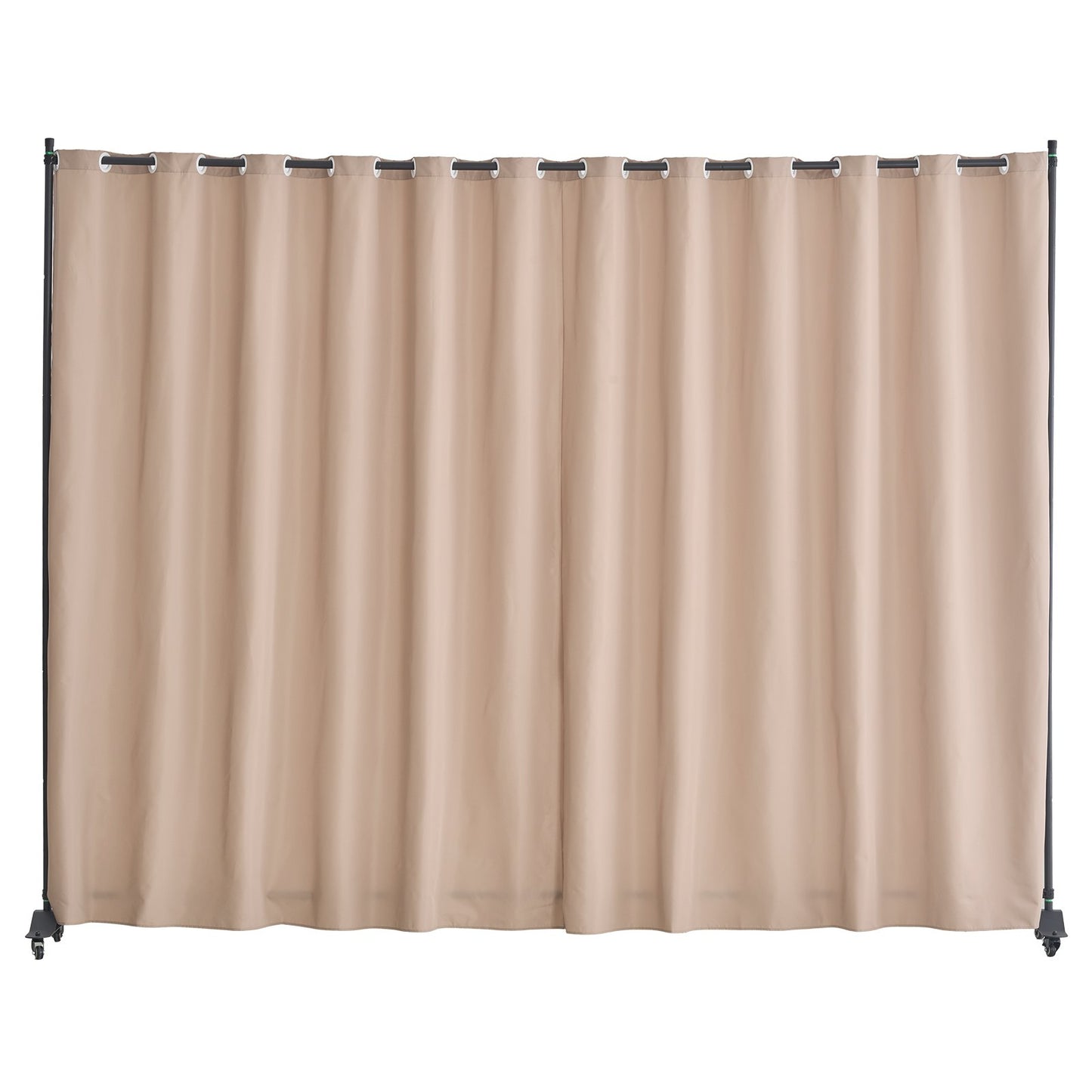 Portable Room Divider with Wheels - 96x120 Inch Privacy Screen