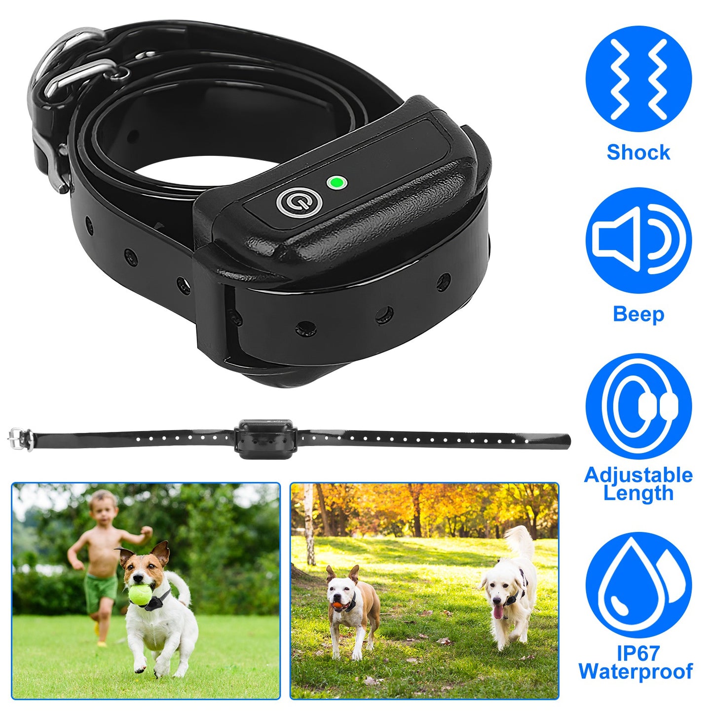 Wireless Dog Fence System with Shock Collar for Small to Large Dogs