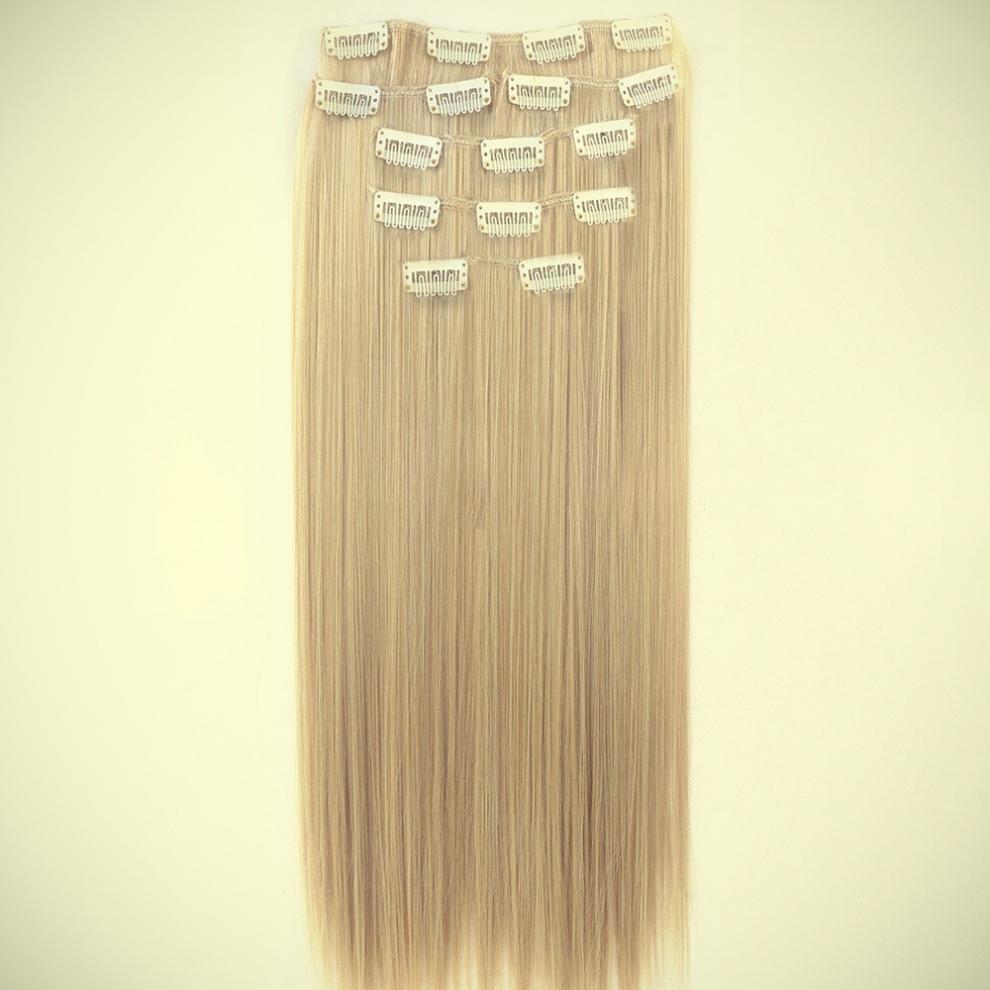 Clip-In Hair Extensions Set - Straight, Multiple Styles