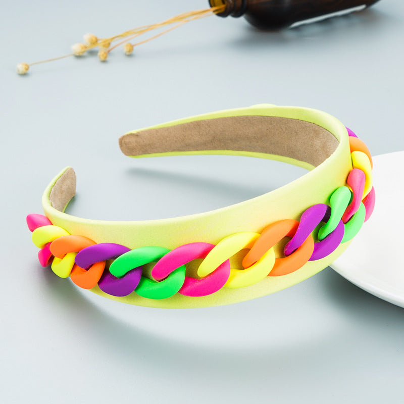 Women's Wide Brim Colorful Headband