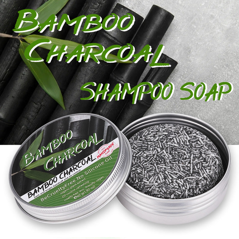 Bamboo Charcoal Shampoo Bar - 60g