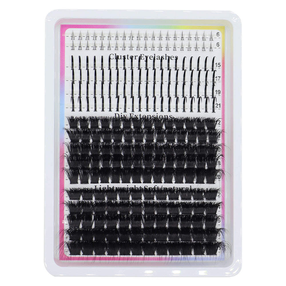 Fairy-Style Segmented Fluffy False Eyelashes - Dense, Volume & Natural Look
