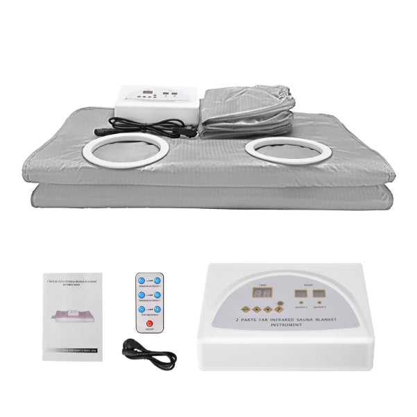 Electric Sauna Blanket with Sleeves & Remote Control