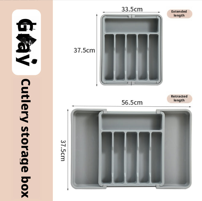 Tableware Storage Box - Gray, Kitchen & Dining Organization, 1 Piece
