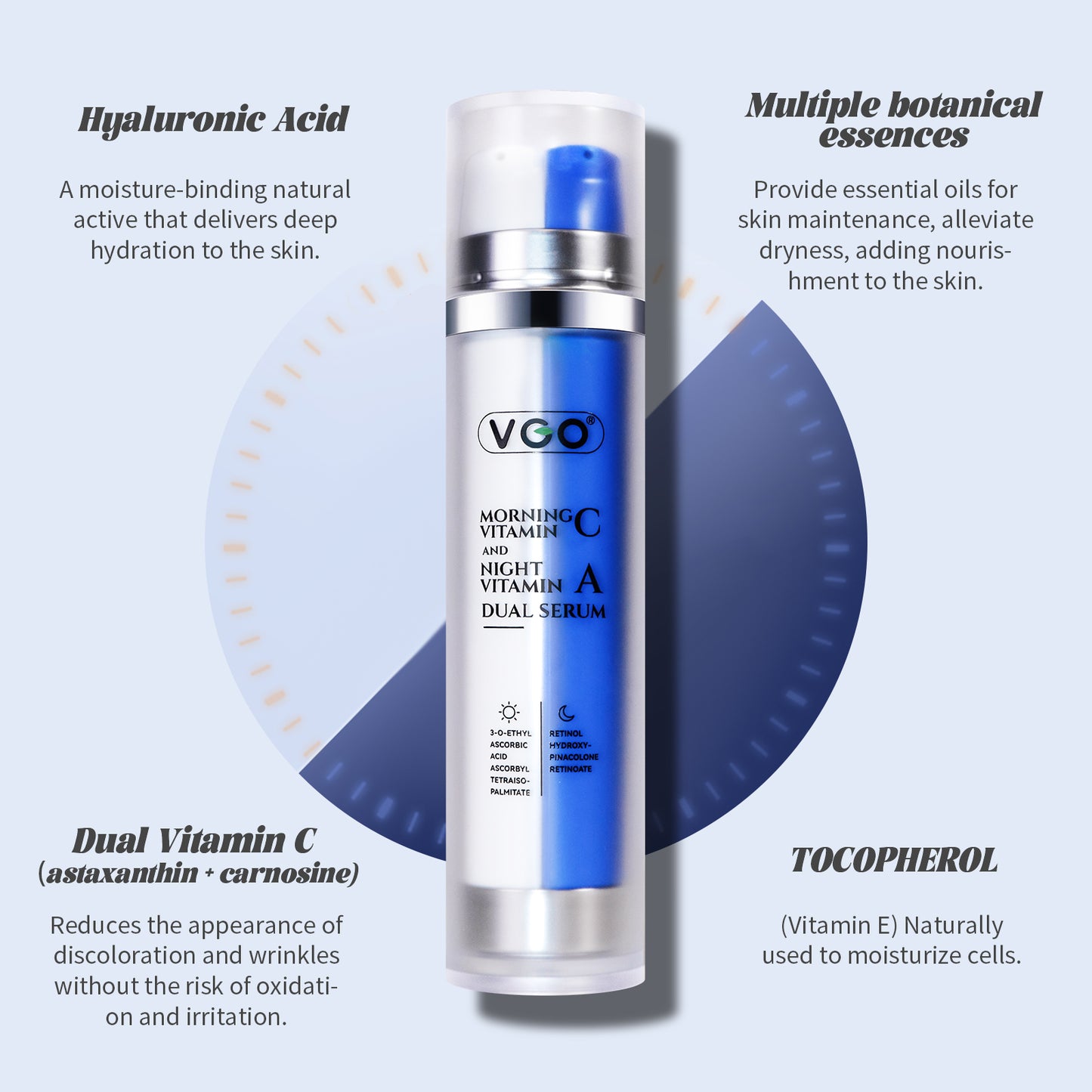 Dual Vitamin C Day and Vitamin A Night Serum Set - 23ml + 23ml