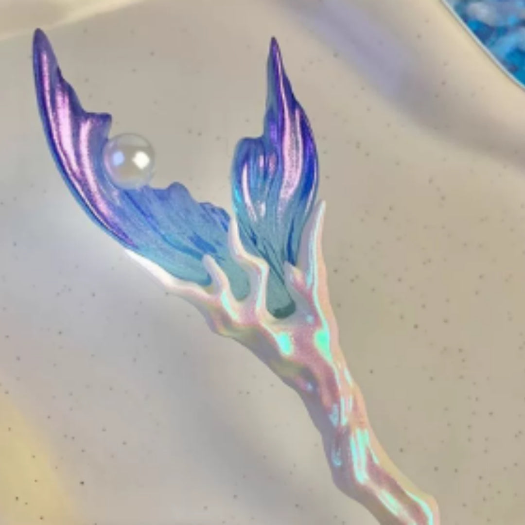 Fish-Tail Hairpin, Pearlescent Alloy Design