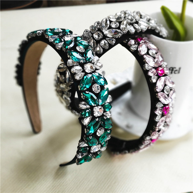 Wide-Brimmed Floral Headband for Hair Accessories - All Colors